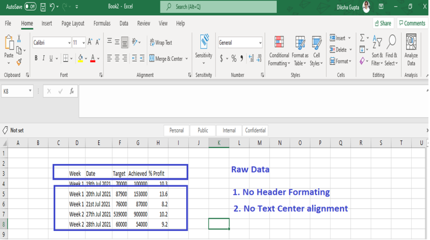 Record Macro with Excel